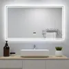 Miroir Bluetooth 140x80 cm, Tricolore + Horloge + Voir les images du produit 1
