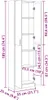 vidaXL Garderobenschrank Weiß 55x25x189 cm Holzwerkstoff Produktbild-Vorschau 8