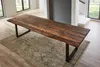 Baumkantentisch Rough Wood Platte 200 cm schwarz Ramon Produktbild-Vorschau 1
