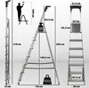 KADAX Drabina Aluminiowa 7 Stopniowa Składana Domowa Półka Podgląd zdjęcia produktu 3