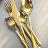 Goldenes Besteck Set 6 Personen aus Edelstahl 30-teilig Produktbild-Vorschau 3