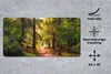 MuchoWow® Mauspad Mousepad Wald - Weg - Bäume - Grün - Produktbild-Vorschau 2