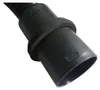 A close-up view of the end of a black flexible hose with a black plastic connector and a rubber ring. Produktbild-Vorschau