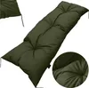 A long, green cushion is shown against a white background. A close-up inset shows the texture of the cushion. Náhled obrázku produktu
