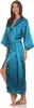 Damen langes Kimono Nachtmantel Seidenrobe Morgenmantel,  Produktbild-Vorschau 2
