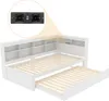 MODFU Schlafsofa Tagesbett 90x200cm mit Ausziehbett Produktbild-Vorschau 6