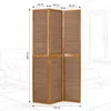 Homestyle4u Paravent Raumteiler 3 teilig XL Bambus Holz Produktbild-Vorschau 8