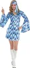 A woman modeling a disco-themed costume. Produktbild-Vorschau