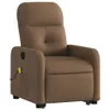 Massagesessel mit Aufstehhilfe Braun Stoff Produktbild-Vorschau 3