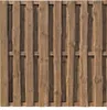 Delta Bohlen-Zaun Natura braun 180x180cm Produktbild-Vorschau 1