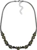 Steuer Modeschmuck Collier Metall 58cm braun Rauchquarz Produktbild-Vorschau 1