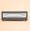 A product shot of a black outdoor light fixture with an oval illuminated panel. Produktbild-Vorschau