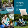 Skandika Campingdecke Liva Sherpa Meerblau | 4-in-1 Outdoor Produktbild-Vorschau 2