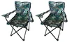 2er Anglersessel Campingstuhl Outdoorstuhl Getränkehalter Camouflage Produktbild-Vorschau