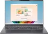 A laptop with a colorful wallpaper and a Windows interface displayed on the screen. Produktbild-Vorschau