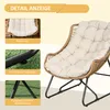 Gartensessel PE-Rattan Stahl, Outdoor Lounge Sessel mit Produktbild-Vorschau 8