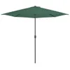 vidaXL Ombrellone da balcone con palo in alluminio verde Anteprima dell’immagine prodotto 15