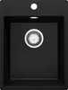 PRIMAGRAN Spülbecken Schwarz Metallic 38x50cm, Granitspüle Produktbild-Vorschau 1