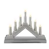 7-tlg. LED-Kunststoff-Leuchter silberfarben Produktbild-Vorschau 3