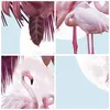Gerahmtes Poster - Schwarzer Rahmen - Flamingos Palmen Mond Produktbild-Vorschau 9