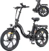 A black electric bicycle is shown against a white background. The image includes a smaller inset image of the rear of the bicycle. Anteprima dell’immagine prodotto