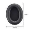 A black headphone earpad with dimensions indicated by measurement lines and text. Podgląd zdjęcia produktu