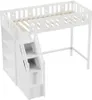 okwish Hochbett 90x200cm mit Rausfallschutz, Etagenbett Produktbild-Vorschau 9