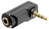 DELOCK Adaptateur Jack 3.5mm -> 3.5mm Bu/St 90° Voir les images du produit 1