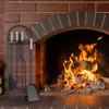 Relaxdays Kaminbesteck modern, Kamingarnitur Set 5 teilig, Produktbild-Vorschau 2