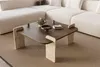 Skye Decor, kvalitný konferenčný stolík, orech a travertín, Náhľad obrázku produktu 1