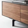 home24 Tv-Lowboard - Echtholzfurnier - Walnuss / Anthrazit Produktbild-Vorschau 10