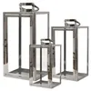 Mojawo 3tlg XXL Luxus Edelstahl Gartenlaternen Set Windlichter Laterne Rostfrei Anteprima dell’immagine prodotto