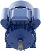 A blue electric motor is shown from the front against a white background. Produktbild-Vorschau