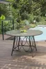 Garten Tisch Ushuaia Durchmesser 125cm aus braunem Produktbild-Vorschau 3