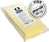 A stack of yellow cloths in plastic packaging, with a certification stamp. Anteprima dell’immagine prodotto