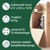 5 x Kleiderbox mini 40 kg Traglast stabiler Kleiderkarton Produktbild-Vorschau 3