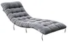 Kissen Auflage für Liegestuhl 157x57x10cm Hellgrau – Produktbild-Vorschau 1