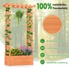 COSTWAY Hochbeet mit Rankgitter, hängendem Dach & Produktbild-Vorschau 4