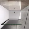 AICA Walk in Dusche Milchglas Mattschwarz 70x200cm 8mm NANO Produktbild-Vorschau 3