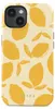 A phone case with a lemon pattern.