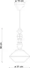 Ferroluce Lariat Lampe à suspendre 56cm Turquoise Ronde Voir les images du produit 8