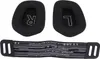 A set of black ear pads and a black headband strap for a gaming headset, laid out on a white background. Náhled obrázku produktu