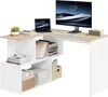 WOLTU Schreibtisch Eckschreibtisch Arbeitstisch PC Laptop Produktbild-Vorschau 1