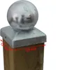 Pfostenkappe verzinkt 121 mm Kugel Abdeckkappe für Pfosten Produktbild-Vorschau 2