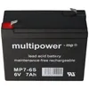 Batería Multipower MP7-6S, WP7-6S, de plomo-ácido, 6 Vista previa de la imagen del producto 7