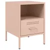 Nachttische 2 Stk. Rosa 36x39x50,5 cm Stahl Produktbild-Vorschau 5