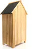 Wiltec Gartenhaus schmal aus Fichtenholz mit Bitumendach Produktbild-Vorschau 8