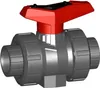Georg Fischer GF Kugelhahn 546, PVC-U/FKM, d40, Muffe, 1 Produktbild-Vorschau 1