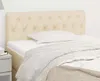 vidaXL Čelo postele krémové 90x7x78/88 cm Látka Náhled obrázku produktu 2