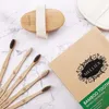 Bio Bambus Zahnbürsten 10er Pack BPA-frei Holz Zahnbürste Produktbild-Vorschau 7